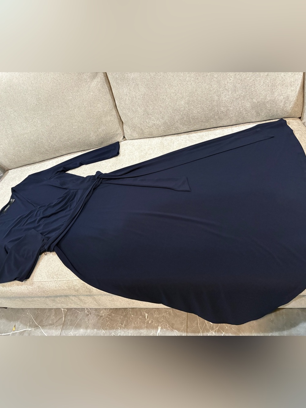 Lauren Ralph Lauren Dark Navy V-Neck Blouse